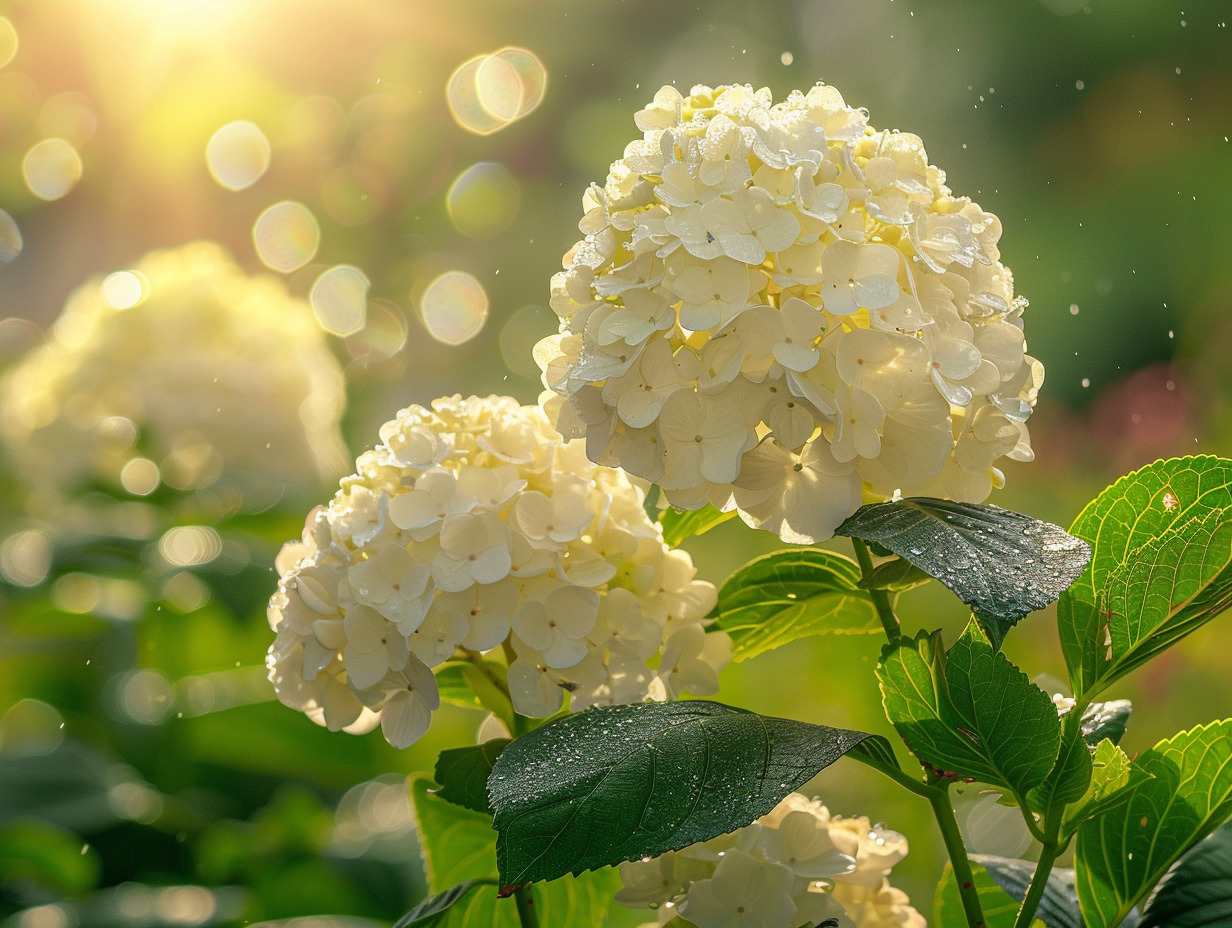 hortensia blanc